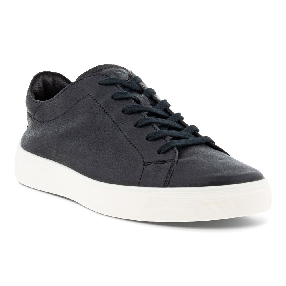 Tenis Hombre - ECCO Street Tray Laced - Negros - WJM106782